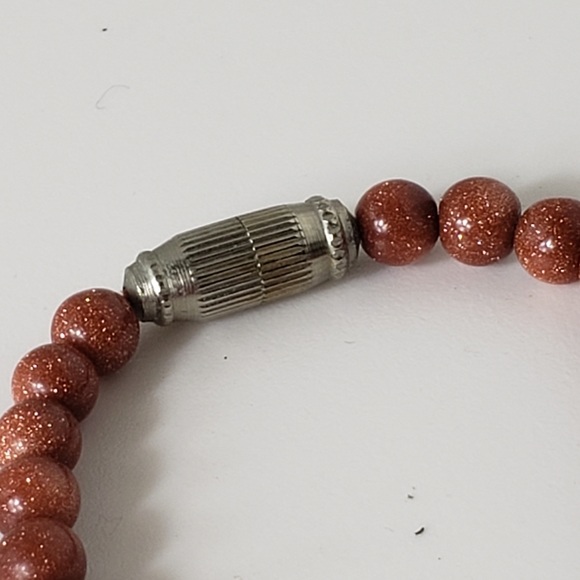 VINTAGE Red Jasper Beaded Necklace - Picture 5 of 7
